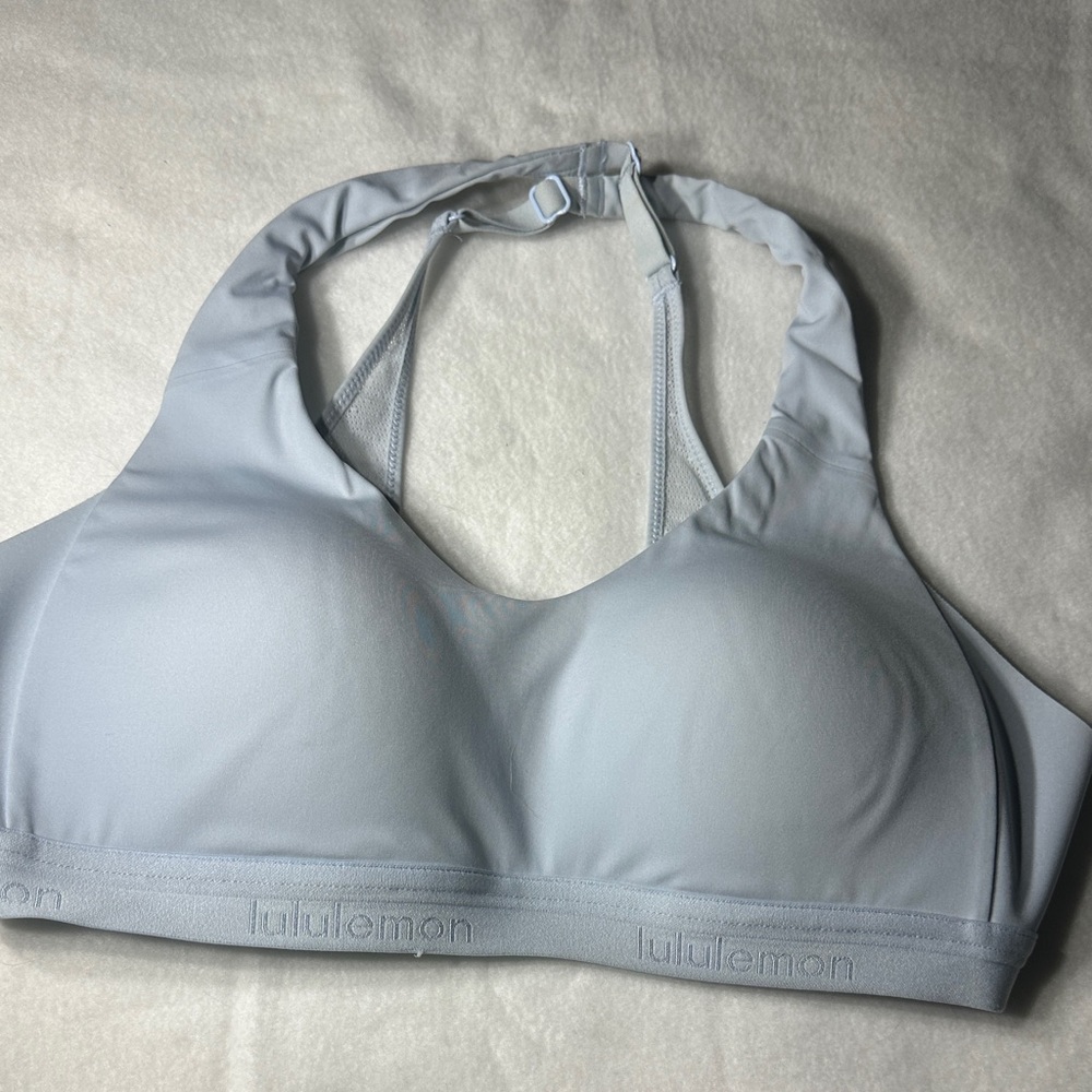 lululemon athletica Up For It Pale Blue Sports Bra 34b